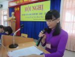 Hiệu trưởng phát biểu